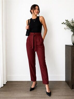 Dress Pants Women Burgundy Forever 21 X